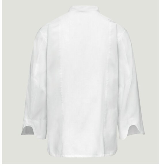 Men's Deluxe Airflow Chef Coat, White, Size: 3XL - Picture 3 of 14